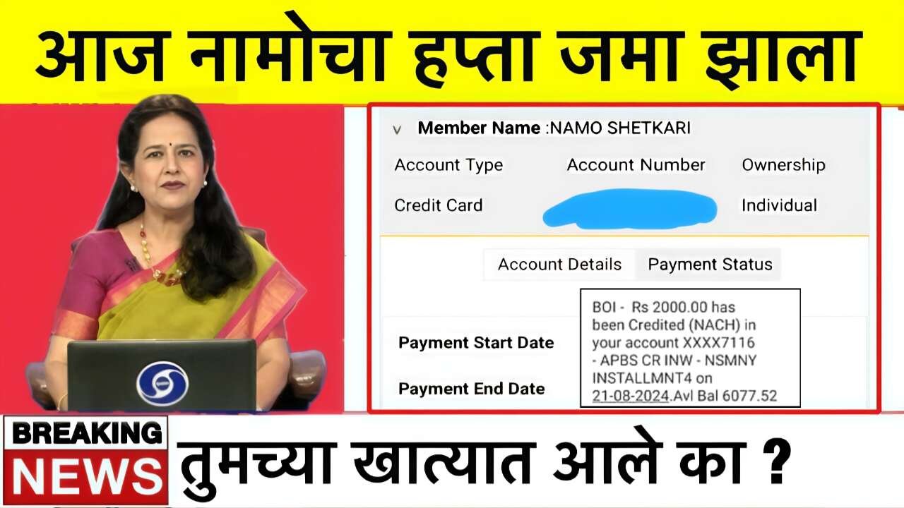 आज नमो शेतकरीचे 2,000 रु खात्यात जमा जमा, हप्ता कसा चेक करायचा? येथे पहा Namo Shetkari Hapta Yadi