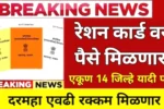रेशनऐवजी आता थेट खात्यात पैसे: १४ जिल्ह्यांतील शेतकऱ्यांना मोठा फायदा! | Direct Benefit